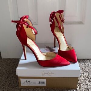 Jessica Simpson Holiday Red Heels